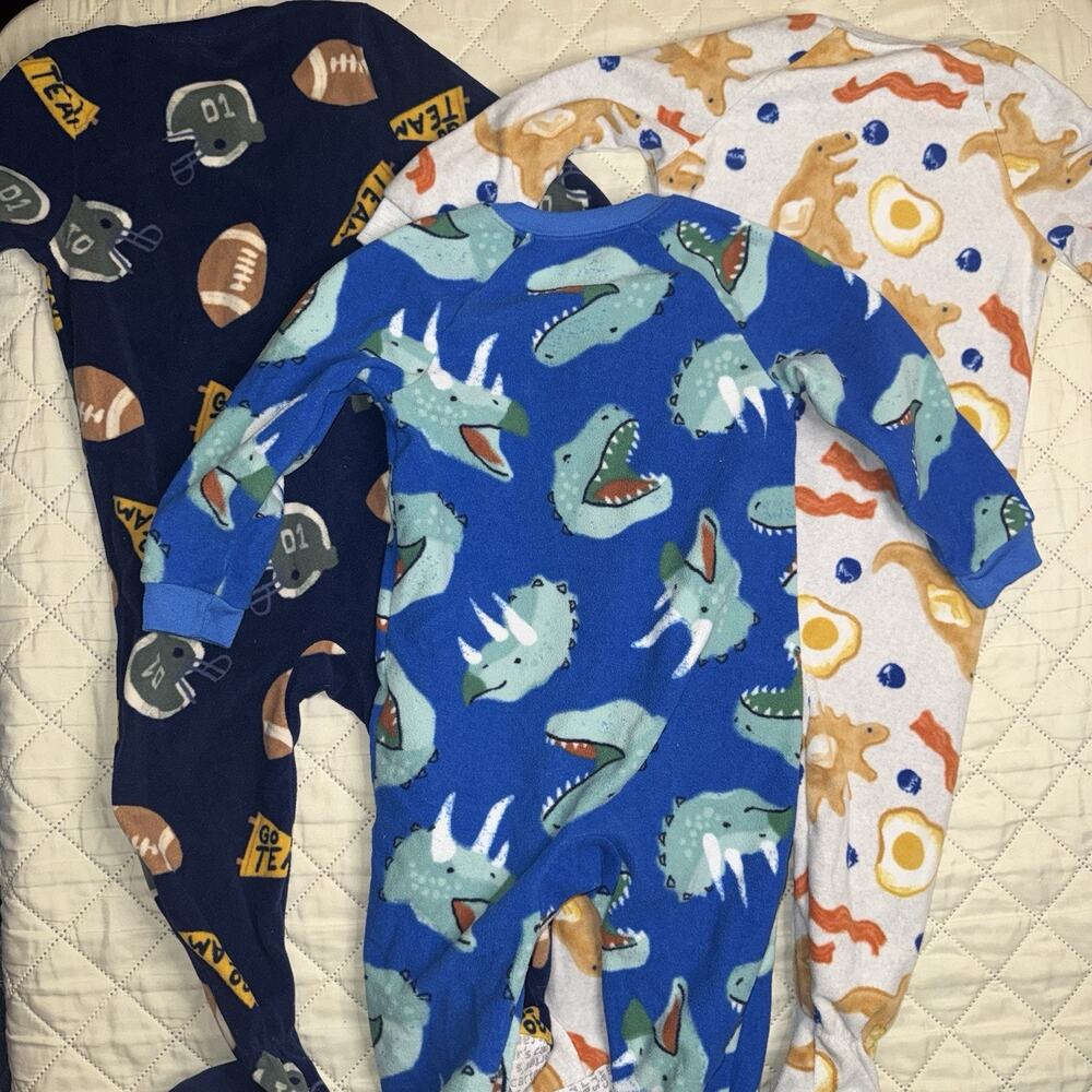 2t carters Fleece Sleeper Lot Of 3
